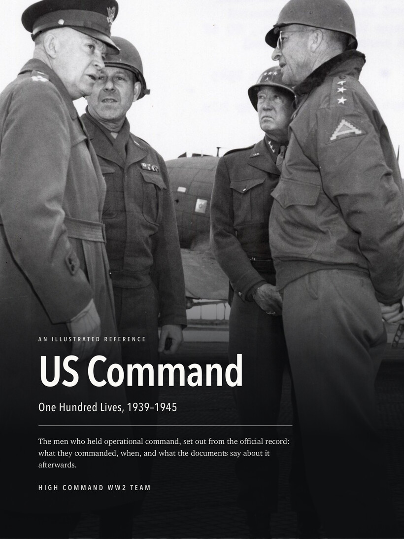 Cover of US Command — One Hundred Lives, 1939–1945